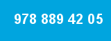 978 889 42 05 978 889 42 05